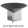 Plato de Frutas en Forma de Embudo Metálico Creativo Moderno Simple Plato de Almacenamiento Sala de Estar Mesa de Café Comedor Escritorio Adornos Decorativos de Lujo Ligero