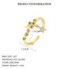 Anel Yuanfan S925 Prata Esterlina Estrela Galáxia Brilhante Feminino Moda Luxo Acessível Cravejado com Zircônia Colorida Anel Versátil de Alta Qualidade