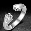 Pulsera con orejas de gato estilo coreano, gran oferta en Tmall, anillo con forma de pata de gato, anillo Totoro, fábrica de anillos, entrega al por mayor de una pieza.
