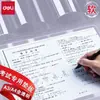 Deli Pp870A3 Protector de Examen de PVC Ecológico, Protector Transparente a Prueba de Salpicaduras, Escritorio Grande para Escribir Exámenes
