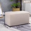 Taburete pequeño para cambiar zapatos, taburete de tela para sofá, taburete perezoso para sala de estar, taburete largo de madera maciza, taburete bajo, reposapiés