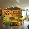 Estante de Chão Prateleira de Armazenamento Combinação Multicamadas Armário de Armazenamento de Livros Sala de Leitura Escolar Estante de Biblioteca Personalização