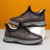 Zapatos de Algodón Impermeables de Cuero Engrosado de Terciopelo de Invierno para Hombre, Zapatos Casuales Antideslizantes, Zapatos Cálidos para Ancianos, Botas de Nieve, Zapatos para Hombre