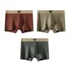 Nova Roupa Íntima Masculina Huajielong Lisa Texturizada Atacado Simples Cintura Média Tamanho Grande Masculino Boxer Respirável Dropshipping