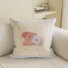 Almofada Decorativa de Desenho Animado para Sofá da Sala, Almofada de Encosto para Janela de Escritório, Almofada Lombar Fofa para Cama do Quarto
