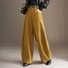 Pantalones Scimitar de Seda de Morera y Lana para Mujer Otoño Invierno 2026 Nuevos de Cintura Alta Adelgazantes de Pierna Ancha Versátiles con Caída Pantalones Casuales