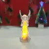 Transfronteiriço Novo Cor Quente Colorido Luminoso Anjinho Acrílico Cristal Anjo Enfeites Anjo de Natal Luz Noturna de Anjo