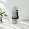Nueva Taza Térmica Flor de Gardenia, Aspecto Elegante, Taza de Agua Portátil para Estudiantes, Taza Doméstica de Gran Capacidad, Acero Inoxidable 316