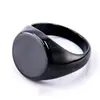 Fabricantes de joyería Haiteng venta al por mayor directa comercio exterior transfronterizo nuevo simple multicolor redondo liso anillo de acero de titanio