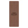 Tapete de yoga de borracha natural e PU antiderrapante absorvente de suor tapete de fitness alargado atacado logotipo do salão tipo linha da postura do lótus