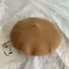 Boina de Lã Colorida Chapéu de Pintor para Mulheres Adultas Outono e Inverno Estilo Coreano Mori Girl Chapéu Boina Retrô
