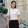 Camiseta de Verano Versátil de Manga Corta con Logo Impreso Personalizado, Algodón de Xinjiang, Ropa de Trabajo Corporativa, Ropa para Eventos de Team Building, Camiseta de Cuello Redondo de Gama Alta, Venta al por Mayor