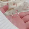 Anillo Simple Pequeño de Amor Estilo Dulce Combinación Perfecta para Mujer Viajes de Negocios Ins Anillo de Alta Gama Combinación Perfecta para Mujer Bonito