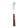 Conjunto de faca, garfo e colher de aço inoxidável 304 com cabo de madeira Huali Engrossado Faca de bife de estilo ocidental retrô, garfo e colher Conjunto de talheres de quatro peças