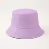 Sombrero de Pescador de Color Sólido Versátil de Verano, Sombrero de Cubo Casual con Protección Solar para Exteriores, Sombrero de Cubo Versátil Retro, Venta al por Mayor desde el Fabricante