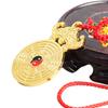 En Stock de Fábrica Aleación Dorada Murciélago Dinero Colgante Adorno de Coche Decoración del Hogar Artesanías Feng Shui Amuleto Propicio Venta al por Mayor