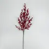 Frutos Rojos Adornos Decorativos Navideños Piñas Sala de Estar Bonsái Jarrón Adornos Fruta de la Fortuna Agujas de Pino Frutos Rojos