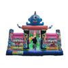 Trampolín inflable con tobogán temático de monstruos, equipo de diversión para niños, lote de fabricante de PVC engrosado anticolisión para exteriores
