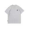 Camiseta de manga corta con bordado y cuello redondo para hombre Xintang, estilo retro japonés, corte holgado, simple y elegante, ligera