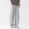 Pantalones Casuales de Moda para Hombre Nuevos Primavera/Verano 2026, Pantalones Deportivos Holgados de Pierna Ancha Simples y Elegantes