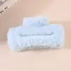 Pinza de Garra Cuadrada de Pelo Sintético de Visón para Otoño e Invierno, Pinza de Tiburón de Peluche Hecha a Mano de Alta Gama, Pinza de Garra Grande para el Cabello, Accesorios para el Cabello al por Mayor