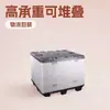 Caixas de Plástico para Gabinetes, Caixas de Virada em Painel de Favo de Mel de Alta Carga, Caixas Dobráveis Moldadas por Sopro com Tampas Superior e Inferior, Caixas de Plástico Empilháveis e Recicláveis para Logística