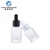 Em estoque novo 10ml30ml50ml frasco de vidro de ombro redondo e fundo grosso frasco spray para essência frasco conta-gotas cosmético