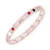 Pulsera de cobre rojo antigua europea y americana transfronteriza, finamente elaborada con intrincadas líneas, retro y a la moda, con forma de cruz para hombre, totalmente magnética, joyería para parejas al por mayor