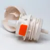 Tapa compatible con múltiples marcas para taza térmica, tapa para hervidor, tapa interior con botón naranja, pico y popote, tapa de resorte de rosca interna