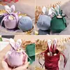 Orejas de Conejo Bolsa de Terciopelo Bolsa de Dulces Caja de Regalo Regalo de Acompañamiento de Boda Empaque de Dulces Caja de Dulces de Boda Bolsa de Tela Regalo de Agradecimiento