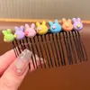 Novo artefato de pente para crianças no verão, pente de cabelo fofo para cabelo quebrado, pente para cabelo de menina, presilha de cabelo para testa, parte de trás da cabeça, presilha de cabelo para franja