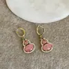 Brincos de Pedra Olho de Gato e Cabacinha Estilo Nacional Novo Estilo Chinês para Mulheres, Luxo Leve Temperamento Retrô, Brincos Modernos e Versáteis