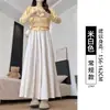 Calça saia de arroz glutinoso para mulheres, emagrecedora, casual, solta, corte A, estilo Yamamoto, calça larga preguiçosa, cintura alta, adequada para primavera e outono