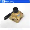 Válvula rotatoria manual Tianyu HV-02 HV-03 HV-04 HV 200 300 400 componentes neumáticos válvula mecánica