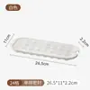 Bandeja de Hielo Molde para Cubitos de Hielo Bandeja de Silicona para Hacer Hielo Cuadrada Tipo Empuje Doméstica Caja de Hielo de Fácil Liberación
