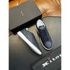Zapatos Blancos Casuales con Cordones, Redondos, de Cuero Genuino, Bloques de Color, Cómodos y Transpirables, Listos para Envíos Transfronterizos, para Hombre