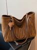 2025 Nuevo Bolso de Hombro Retro con Letras Moda Casual Bolso Casual para Mujer Bolso Tote de Gran Capacidad para Viajes Diario Mujer