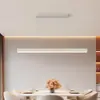 [Uau] Nova Luminária de Teto para Restaurante 2025 Moderna Simples Balcão de Bar Tira Longa Escandinava Normcore Lâmpadas para Casa