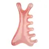 Pente de Resina Multifuncional Quatro em Um para Massagem do Couro Cabeludo, para Terapia Capilar e Dragagem Facial, Artefato para Lifting Meridiano e Raspagem