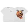 Camiseta de Verano Clásica de Manga Corta para Hombre Vlone Fog Mosaico Estampado Reflectante Marca de Moda V Grande Ajuste Holgado