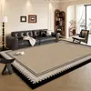 Tapete Sala de Estar Sala de Estar Simples Sofá Mesa de Centro Tapete Doméstico Tapete de Veludo Cristal de Cobertura Total Resistente à Sujeira Antiderrapante Fácil de Cuidar