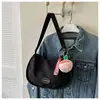 Bolsa Transversal Casual para Estudantes, Novo Estilo Transfronteiriço, Bolsa Simples e Fashion para o Dia a Dia de Mulheres, Versátil Bolsa de Ombro Único em Tecido Oxford Formato Bolinho