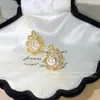 Th0444 S999 Aguja de Plata Encaje Francés Original Floral Perla Pendientes Gama Alta Elegante 2026 Pendientes Nuevos