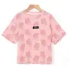 Camiseta de Manga Corta para Niña Ropa de Verano 2025 Nuevo Estilo Coreano Niños Delgada Moderna Tendencia Tops Ropa para Niños Tendencia