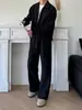 Pantalones Casuales para Hombre con Cordón de Cinta, Novedad Primavera/Verano 2024, Corte Holgado, Ligeros, Ligeramente Acampanados para el Trayecto