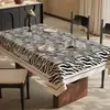 Mantel Estilo Francés, Impermeable, Resistente al Aceite, Lavable, Rectangular, Resistente al Calor, Cubierta para Mesa de Comedor, Lujo Ligero, Sensación de Alta Gama, Cubierta de PVC para Mesa de Café