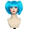 [Tongchuan] Peluca Cosplay Sallyface Cara de Sally Cola de Caballo Doble Azul Peluca Cosplay en stock
