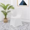 Funda Blanca para Silla Cubierta Elástica Hotel Boda Banquete Funda para Silla Todo Incluido Funda para Asiento de Silla Funda para Taburete Exportación Venta al por Mayor 140g