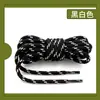 Cordones para Botas de Senderismo al por Mayor de Fábrica, Redondos Engrosados para Botas Martin, Zapatos de Exterior, Botas, Cordones de Zapatos de Senderismo Coloridos Negros y Blancos