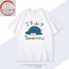 Merchandising de Pokémon Colaboración con Kirby Camiseta de Algodón de Manga Corta de Dibujos Animados Ropa de Verano para Estudiantes
